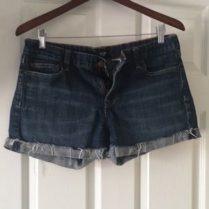 J crew factory stretch jean shorts. Size 8